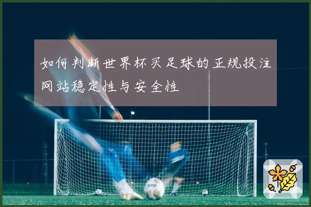 如何判断世界杯买足球的正规投注网站稳定性与安全性